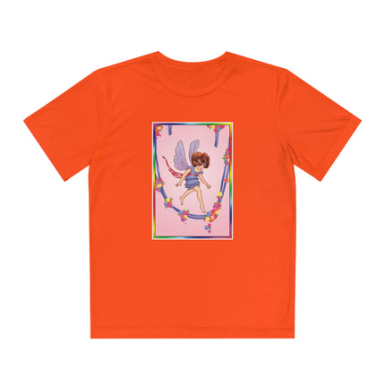 A Playful Fairy Jumps Rope Youth Competitor Tee – Magical Motion & Whimsical Joy