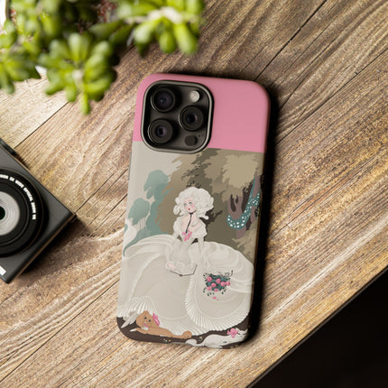 Rococo Garden Reader Phone Case – Whimsical Elegance & Timeless Charm