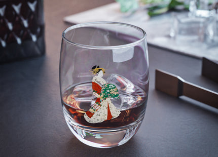 Japanese Woman by Hosoda Eishi Whiskey Glass