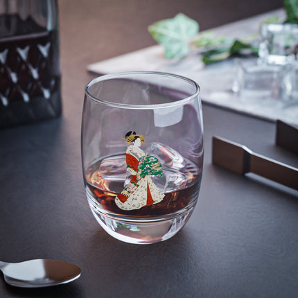 Japanese Woman by Hosoda Eishi Whiskey Glass