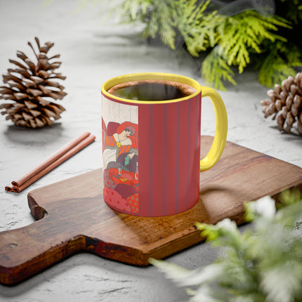 Les Coussins by Georges Lepape Colorful Mugs (11oz, 15oz)