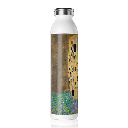 The Kiss by Gustav Klimt Slim Water Bottle