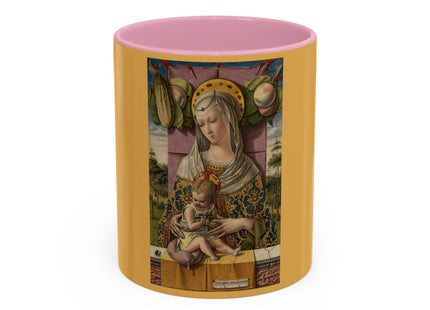 Madonna and Child by Carlo Crivelli Colorful Mugs (11oz, 15oz)