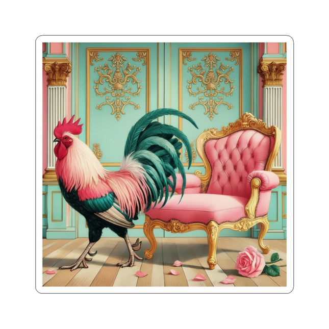The Salon Rooster Kiss-Cut Stickers (4 Sizes)