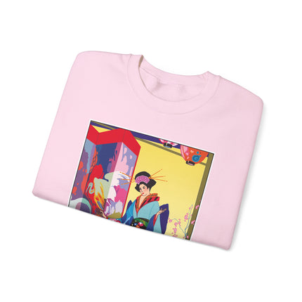A Timeless Journey by Umberto Brunelleschi Heavy Blend™ Crewneck Sweatshirt