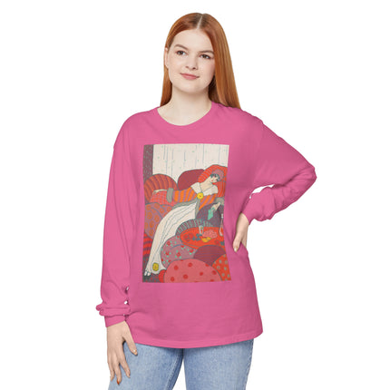 Les Coussins by Georges Lepape Garment-dyed Long Sleeve T-Shirt