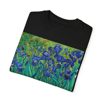 Irises by Van Gogh Unisex Garment-Dyed T-shirt