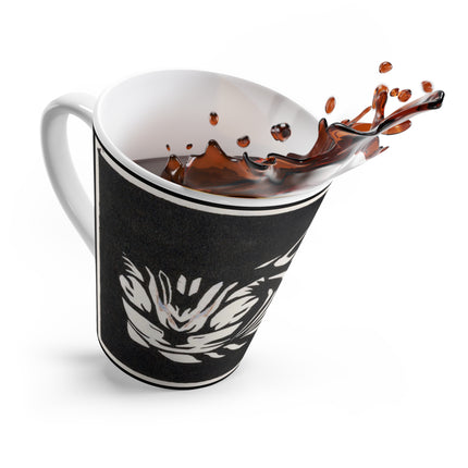 December (Cat Lying) by Anna Julia de Graag Latte Mug