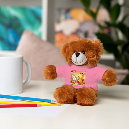 Whimsical Springtime Exchange Stuffed Animals with Tee