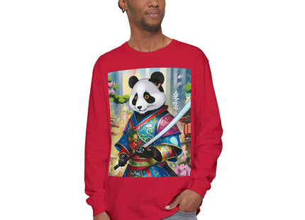 Cyberpunk Samurai Garment-dyed Long Sleeve T-Shirt