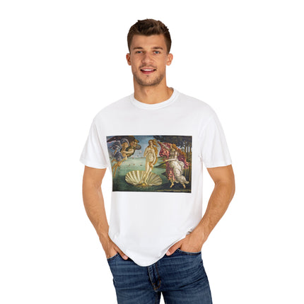 Birth of Venus by Sandro Botticelli Unisex Garment-Dyed T-shirt