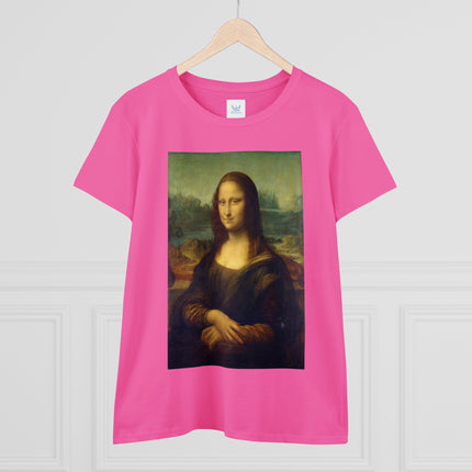 Mona Lisa by Leonardo da Vinci Women's Midweight Cotton Tee