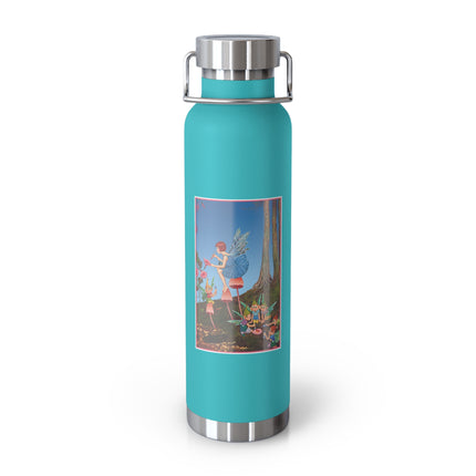 Periwinkle Painting the Petals by Ida Outhwaite Copper Vacuum Insulated Bottle, 22oz