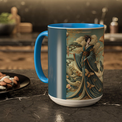 Butterfly Empress Colorful Mug – Graceful Butterflies & Timeless Elegance