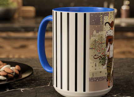 Wrapped in Elegance Colorful Mugs (11oz, 15oz)
