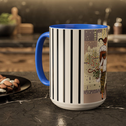 Wrapped in Elegance Colorful Mugs (11oz, 15oz)