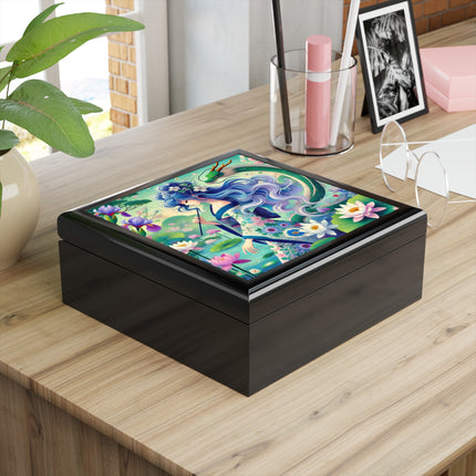 Fairy of the Koi Pond Jewelry Box