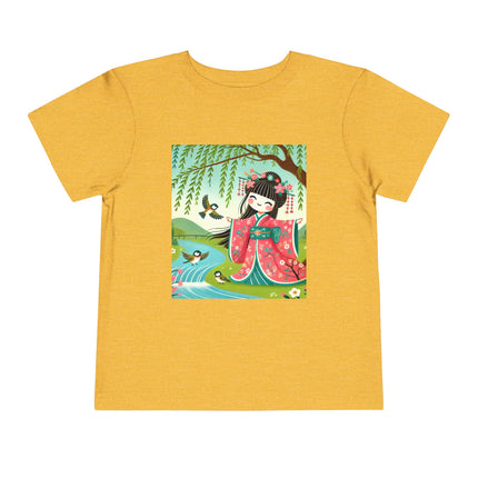 Sparrow Dance Geisha Fairy Toddler Short Sleeve Tee