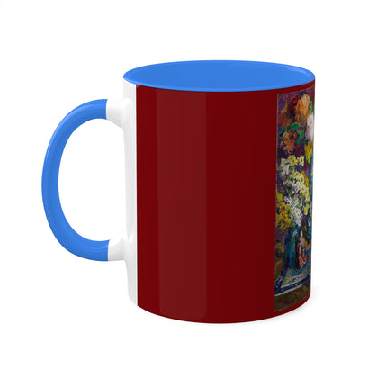 Fish, Fruits, and Flowers by Kathryn E. Cherry Colorful Mugs, 11oz