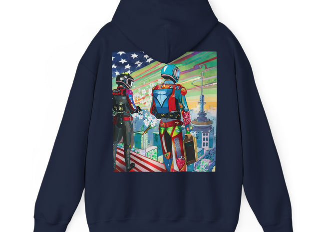 NSA Cyber Punk Computer Hacking Team – Heavy Blend™ Hooded Sweatshirt