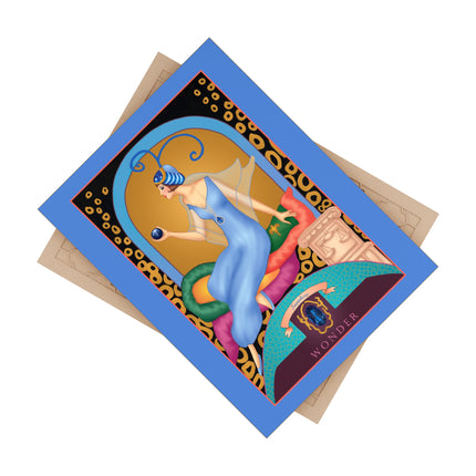 September & Sapphire Ceramic Tile — Gem Series by Sofia Chiostri