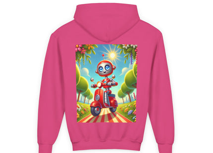 The Traveling Robot Youth Heavy Blend Hooded Sweatshirt