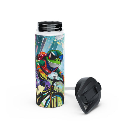 Cyberpunk Frog Stainless Steel Water Bottle