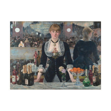 A Bar at the Folies-Bergère by Edouard Manet Matte Canvas, Stretched, 0.75"