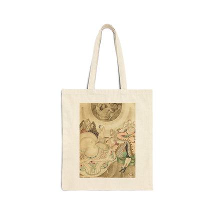 Sur talons rouges (On Red Heels) pl 01 by Gerda Wegener Cotton Canvas Tote Bag