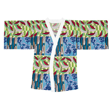 Floral Pattern by Emile-Alain Séguy Long Sleeve Kimono Robe (AOP)