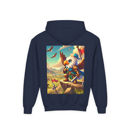 Watchful Guardian Youth Hooded Sweatshirt – Strength, Vision & Heroic Adventure