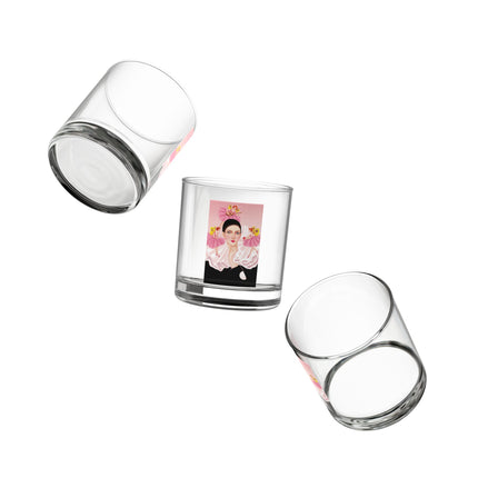 Pierrot & Fairies Dressed in Pink by Sofia Chiostri Rocks Glass, 10oz
