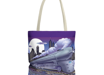 The Art Deco Bullet Train Tote Bag (AOP)