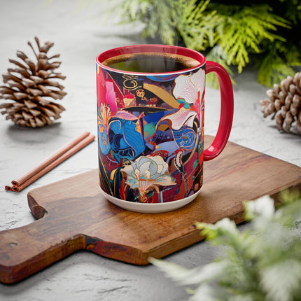 Ethereal Irises Colorful Mugs (11oz, 15oz)