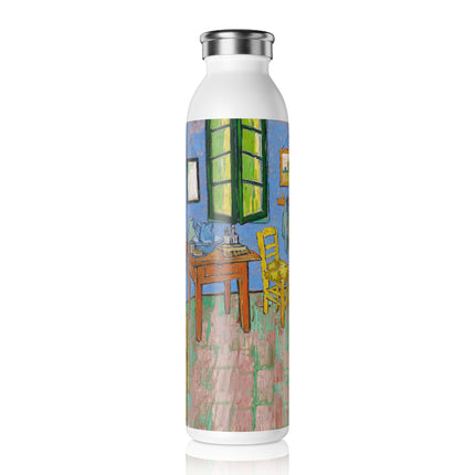 The Bedroom by Vincent van Gogh Slim Water Bottle