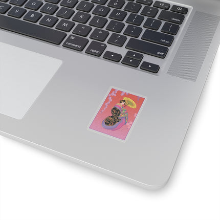 Enchanting Geisha Kiss-Cut Stickers (4 Sizes)