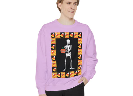 Candy Corn Skeleton Unisex Garment-Dyed Sweatshirt