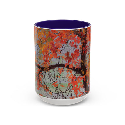 Autumn leaves by Edward Okuń Colorful Mugs (11oz, 15oz)