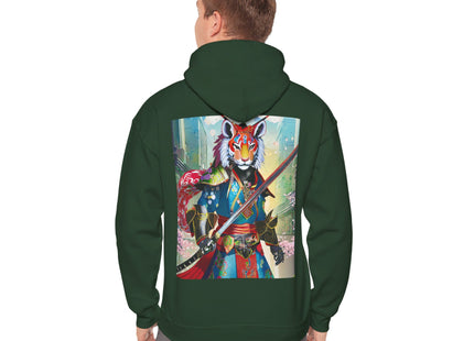 Cyberpunk Samurai Tiger – Heavy Blend™ Hooded Sweatshirt