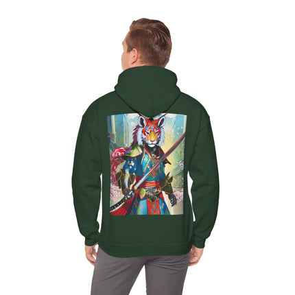 Cyberpunk Samurai Tiger – Heavy Blend™ Hooded Sweatshirt