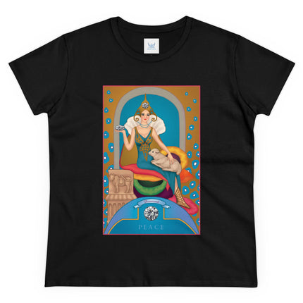 April & Diamond (from the Gem Series) by Sofia Chiostri Women's Midweight Cotton Tee