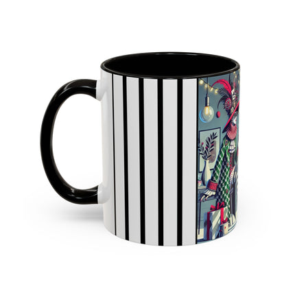 Whimsical Christmas Tea Party Colorful Mugs (11oz, 15oz)