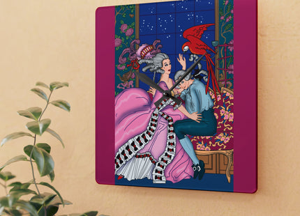 The Jealous Parrot by George Barbier Acrylic Wall Clock