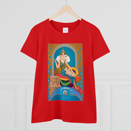 April & Diamond (from the Gem Series) by Sofia Chiostri Women's Midweight Cotton Tee