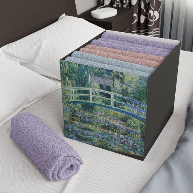 Water Lilies and Japanese Bridge by Claude Monet Felt Storage Box