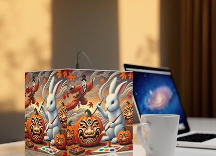 Halloween Rabbit’s Kabuki Jack-o’-Lanterns Light Cube Lamp