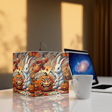 Halloween Rabbit’s Kabuki Jack-o’-Lanterns Light Cube Lamp