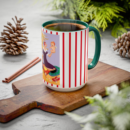 Art Deco Christmas Colorful Mugs (11oz, 15oz)