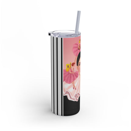 Pierrot & Fairies Dressed in Pink by Sofia Chiostri Skinny Matte Tumbler, 20oz