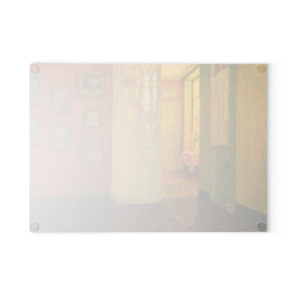 Interior, Window Light by Henri Le Sidaner Glass Cutting Board